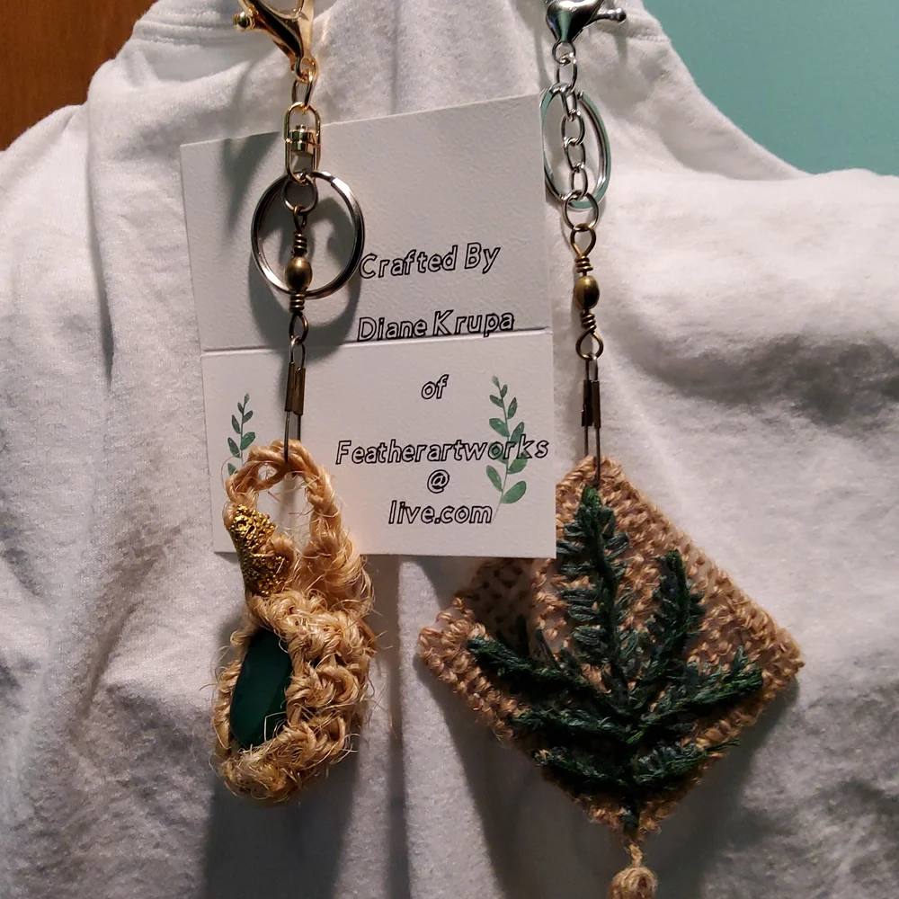 Natural Fiber Key Chains